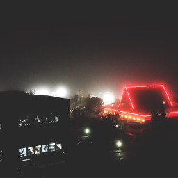 interesting fog night nightlife picsart